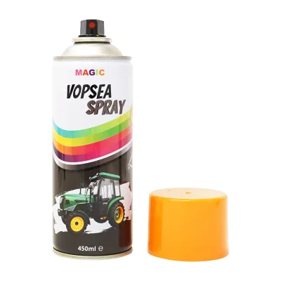 Spray vernice auto giallo tipo Caterpillar professionale ad asciugatura rapida, 450 ml MAGIC - immagine 2
