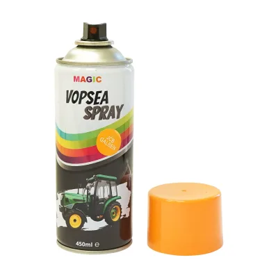 Spray vernice auto giallo tipo JCB professionale ad asciugatura rapida, 450 ml MAGIC - immagine 2