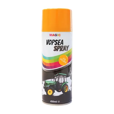 Spray vernice auto giallo tipo JCB professionale ad asciugatura rapida, 450 ml MAGIC
