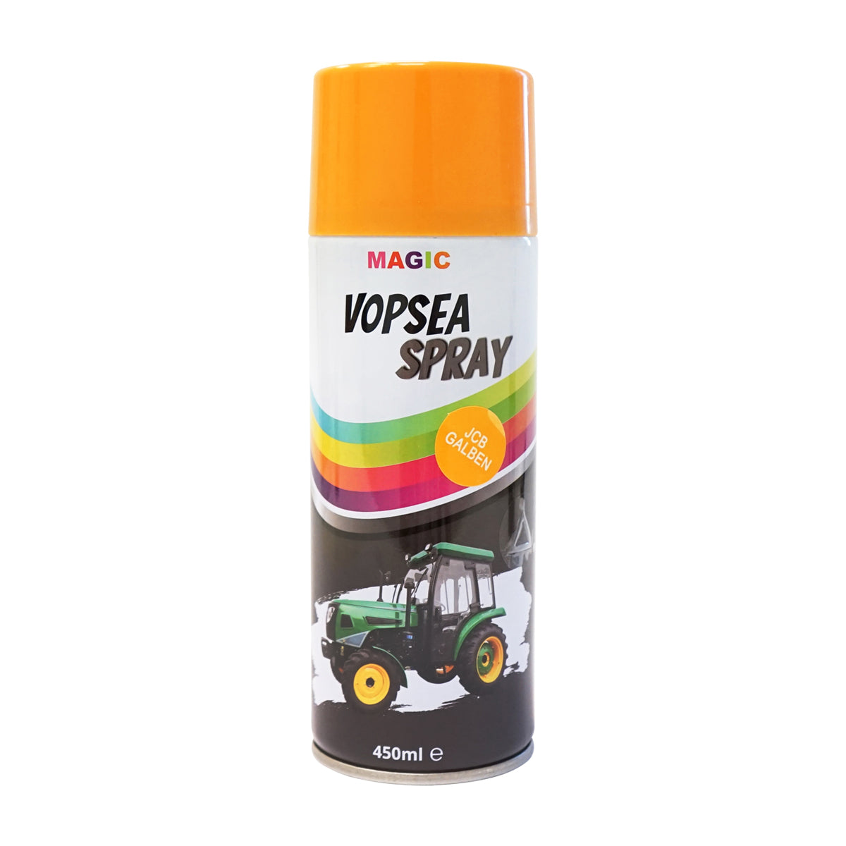 Spray vernice auto giallo tipo JCB professionale ad asciugatura rapida, 450 ml MAGIC