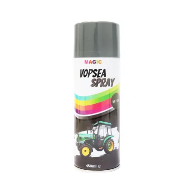 Spray vernice auto grigio tipo Massey Ferguson professionale con asciugatura rapida 450ml MAGIC