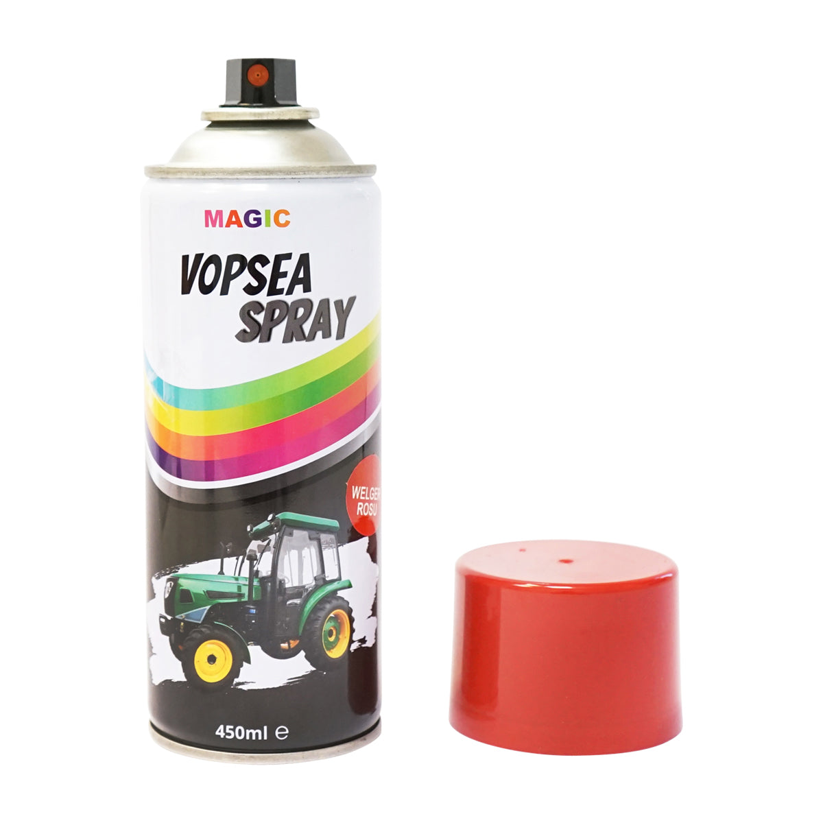Spray vernice auto rossa CARMINE tipo Welger professionale ad asciugatura rapida, 450 ml MAGIC" - immagine 2
