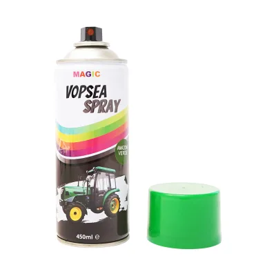 Spray vernice auto verde tipo Amazone, professionale con asciugatura rapida 450ml MAGIC - immagine 2