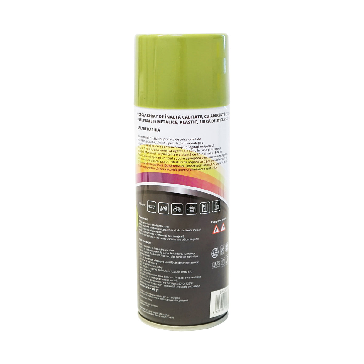 Spray vernice auto verde tipo Claas professionale con asciugatura rapida 450 ml MAGIC - immagine 3