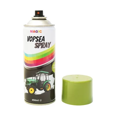 Spray vernice auto verde tipo Claas professionale con asciugatura rapida 450 ml MAGIC - immagine 2