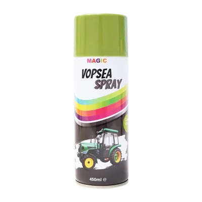 Spray vernice auto verde tipo Claas professionale con asciugatura rapida 450 ml MAGIC