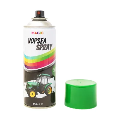 Spray vernice auto verde tipo Deutz, professionale con asciugatura rapida 450ml MAGIC. - immagine 2