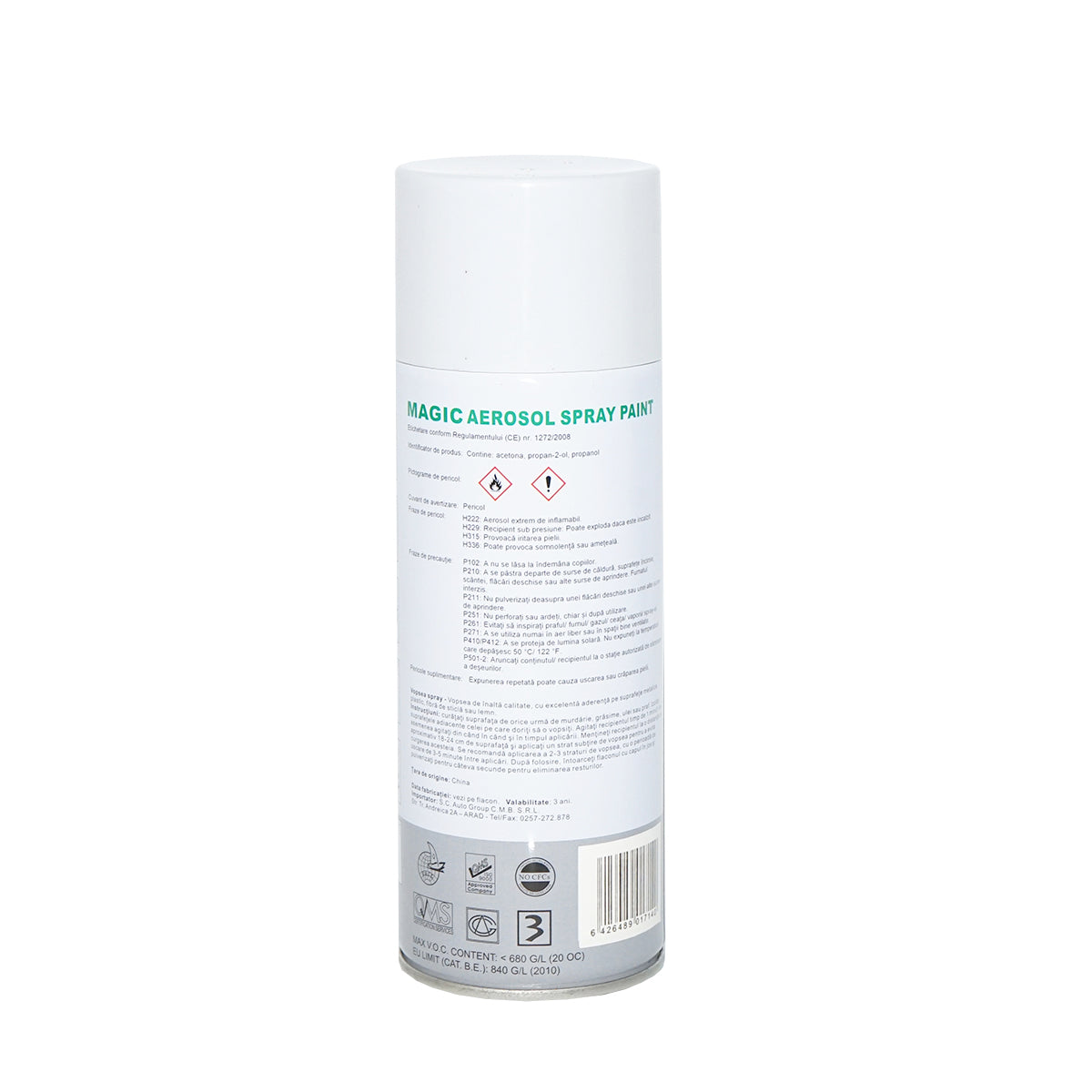 Spray vernice MAGIC bianco opaco 007, 400 ml - immagine 3
