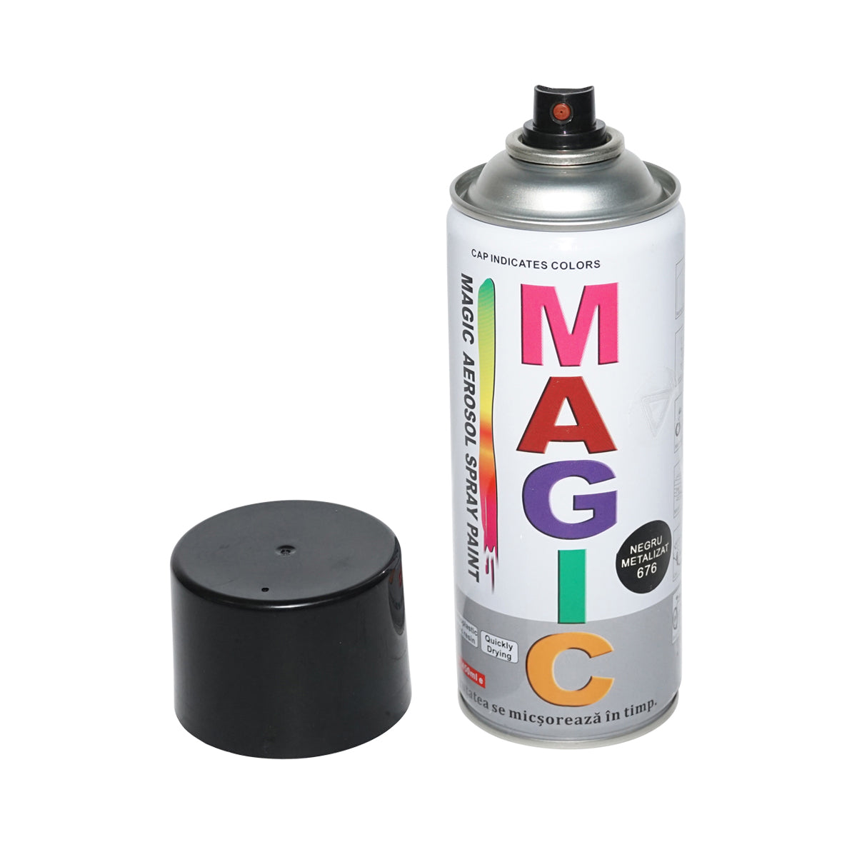 Spray vernice Magic nero metallizzato 676, 400 ml - immagine 3