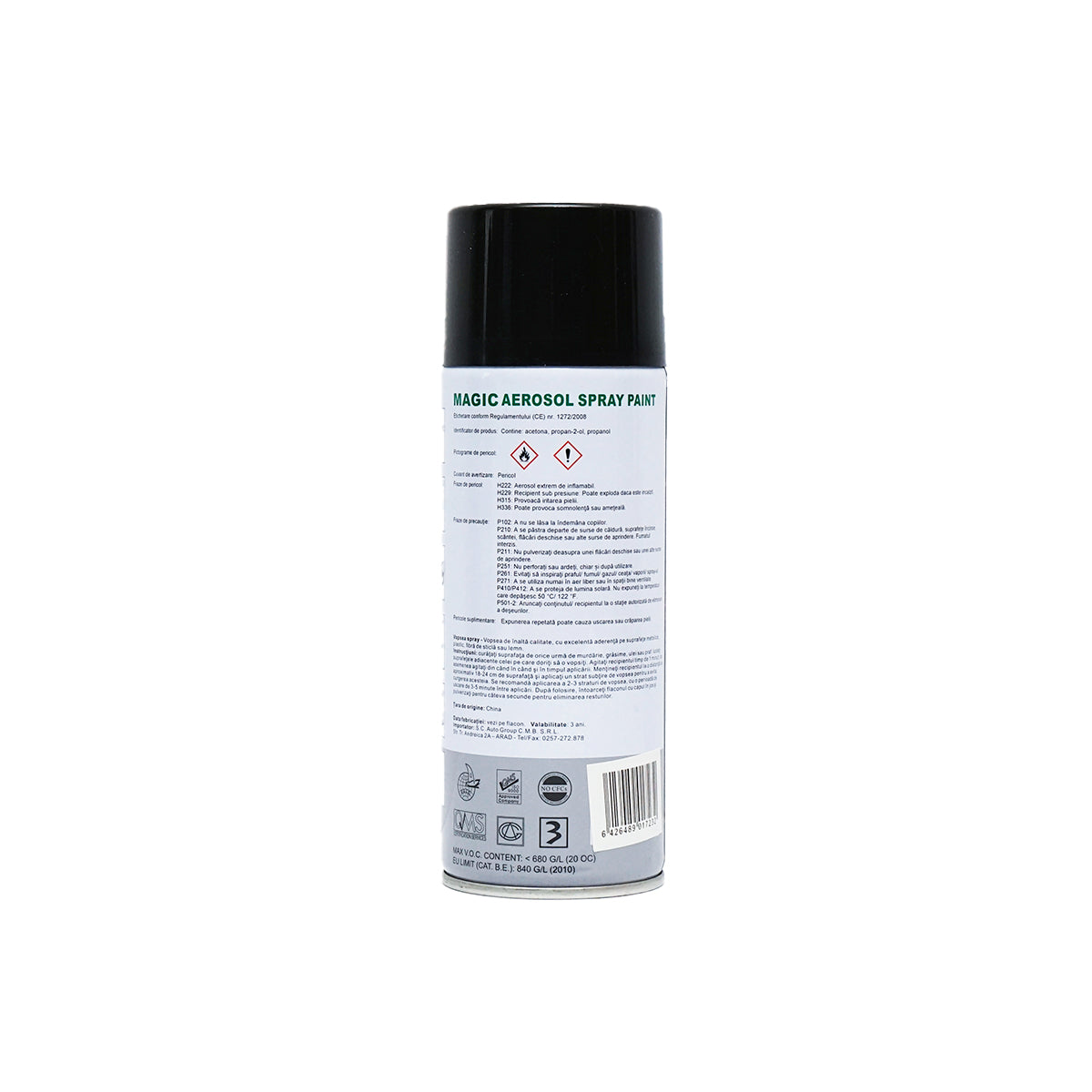 Spray vernice Magic nero opaco 004, 450 ml - immagine 3