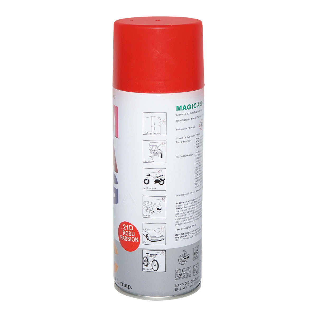 Spray vernice Magic rosso passione 21D, 450 ml - immagine 2