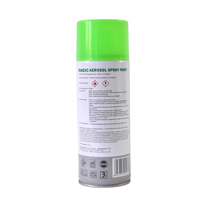 Spray vernice verde fluorescente 1005, 450 ml - immagine 3