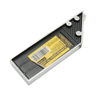 Squadra da carpentiere professionale Crownman, 300 mm/12 pollici, manico in alluminio, righello in acciaio al carbonio. - immagine 5