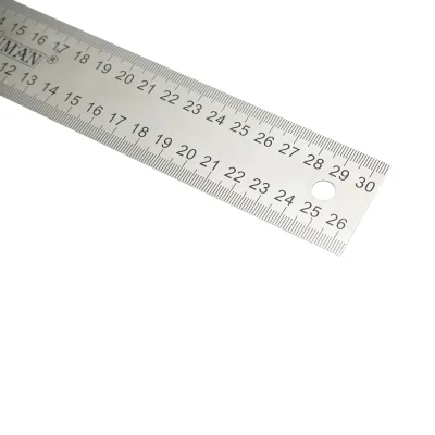 Squadra da carpentiere professionale Crownman, 300 mm/12 pollici, manico in alluminio, righello in acciaio al carbonio. - immagine 4