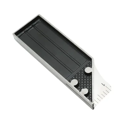 Squadra da carpentiere professionale Crownman, 300 mm/12 pollici, manico in alluminio, righello in acciaio al carbonio. - immagine 6