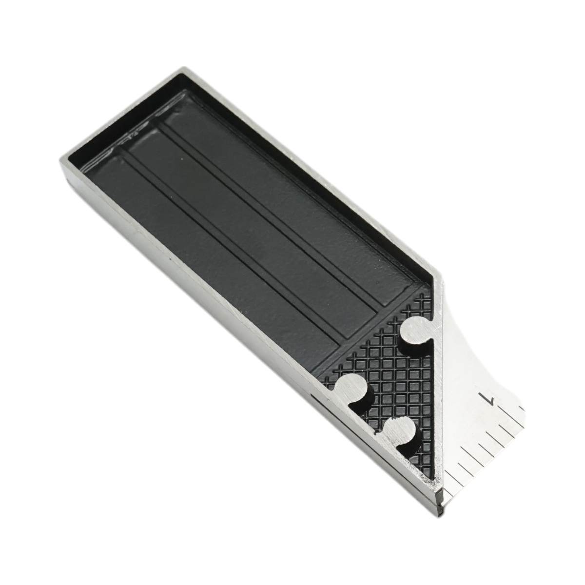 Squadra da carpentiere professionale Crownman, 300 mm/12 pollici, manico in alluminio, righello in acciaio al carbonio. - immagine 6