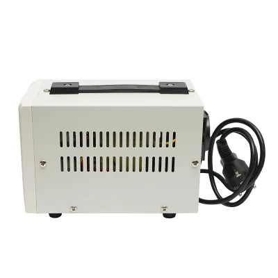 Stabilizzatore di tensione automatico 1000VA con relè monofase, 2 prese schuko 230V, display LCD Breckner Germany - immagine 3
