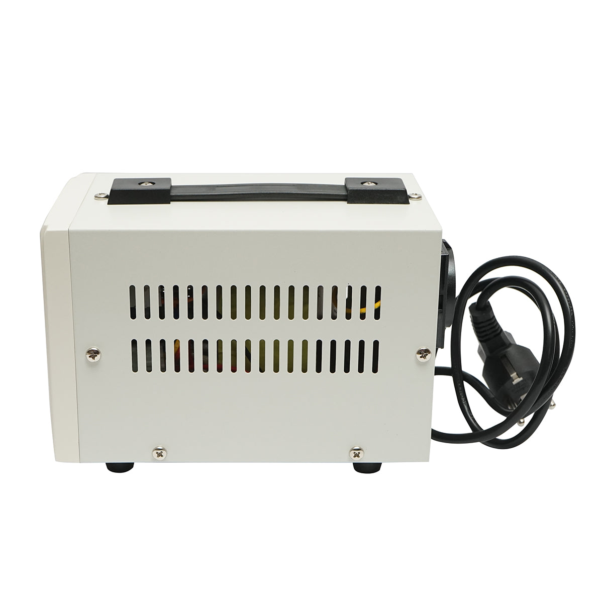 Stabilizzatore di tensione automatico 1000VA con relè monofase, 2 prese schuko 230V, display LCD Breckner Germany - immagine 3