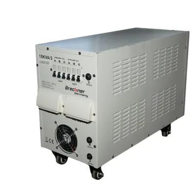 Stabilizzatore di tensione automatico 15KVA, 12KW trifase con servomotore Breckner Germany - immagine 3