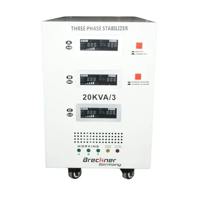 Stabilizzatore di tensione automatico 20KVA, 16KW trifase con servomotore Breckner Germany