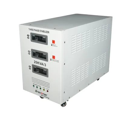 Stabilizzatore di tensione automatico 20KVA, 16KW trifase con servomotore Breckner Germany - immagine 2
