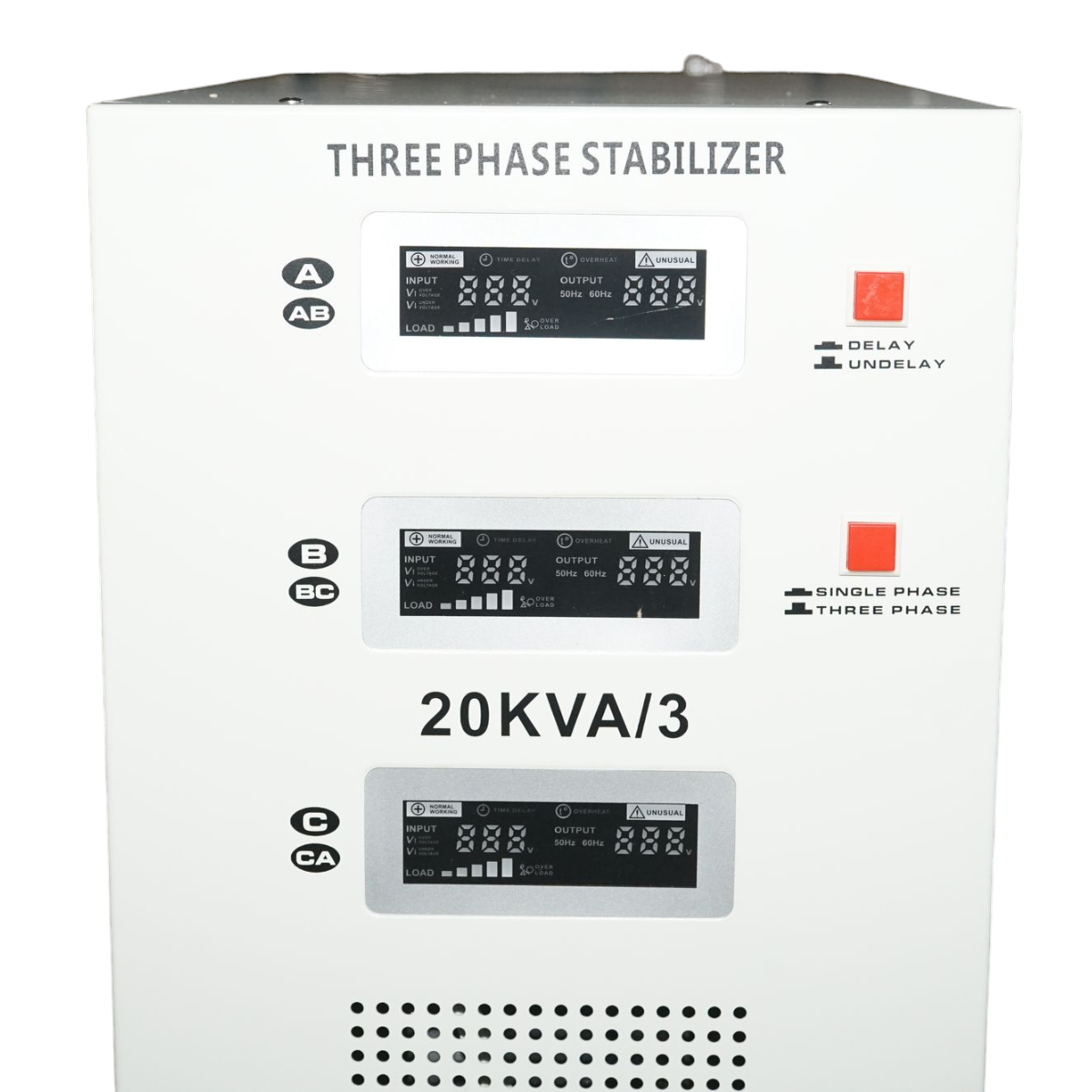 Stabilizzatore di tensione automatico 20KVA, 16KW trifase con servomotore Breckner Germany - immagine 4