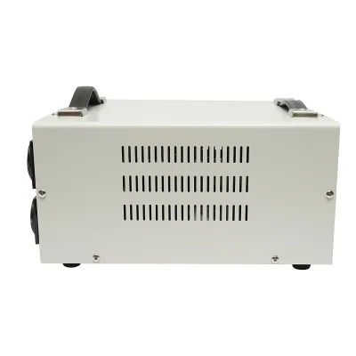 Stabilizzatore di tensione automatico 5200VA con servomotore monofase, 2 prese schuko 230V, display LCD Breckner Germany - immagine 4