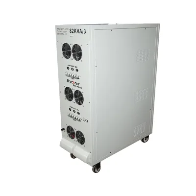 Stabilizzatore di tensione automatico 82KVA, 64KW trifase con servomotore Breckner Germany - immagine 4