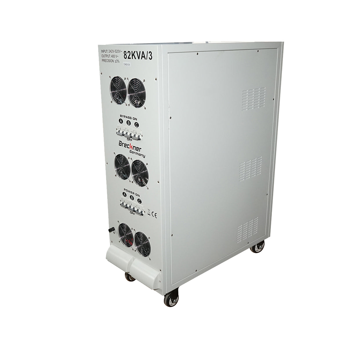 Stabilizzatore di tensione automatico 82KVA, 64KW trifase con servomotore Breckner Germany - immagine 4