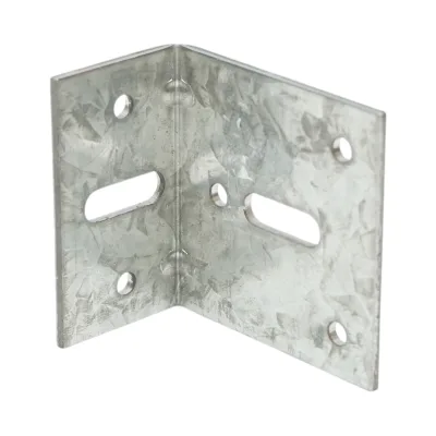 Staffa di giunzione regolabile – 60 × 35 × 60 mm, spessore 2,5 mm, acciaio zincato - immagine 2