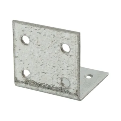Staffa di giunzione – 40 × 40 × 40 mm, spessore 2 mm, acciaio zincato - immagine 4