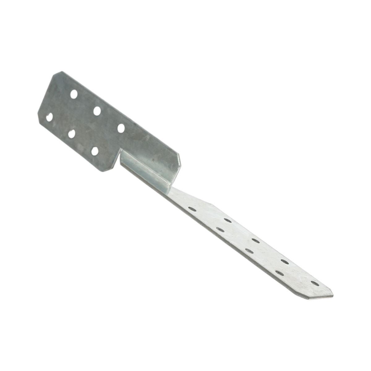 Staffa universale a coda di rondine per travetto – 36 × 36 × 210 mm, spessore 2 mm, acciaio zincato
