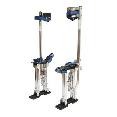 Stampelle professionali da pittore in alluminio, regolabili da 38 a 58 cm.