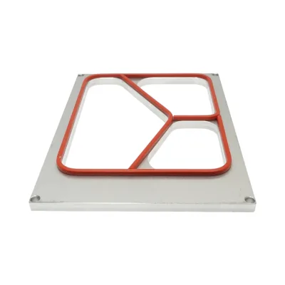Stampo 270x200 mm per macchina Termosigillatrice vaschette con 3 scomparti e dimensione 225x175 mm - immagine 2