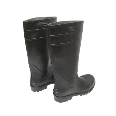 Stivali da lavoro in PVC nero con punta in acciaio, taglia 40, modello 005GB - immagine 3