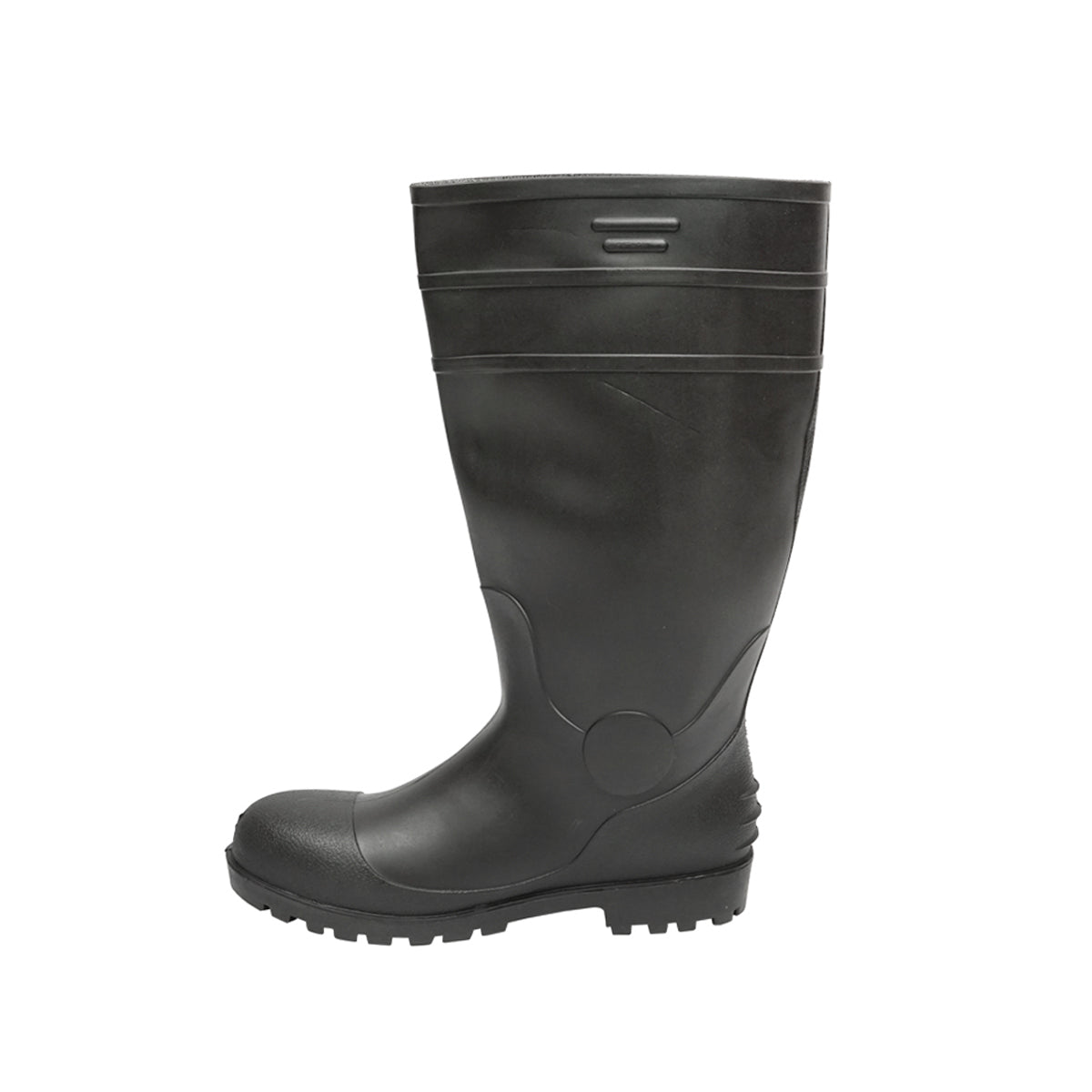 Stivali da lavoro in PVC nero con punta in acciaio, taglia 40, modello 005GB - immagine 5