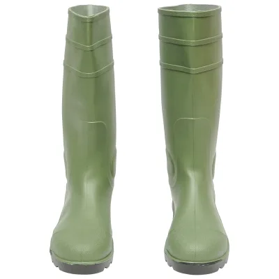 Stivali da lavoro in PVC verde con puntale in acciaio, taglia 44, modello 005GB - immagine 3