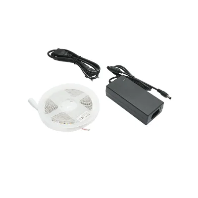 Striscia LED 2835 9,6W/m 3000K, 12-220V rotolo 5m, 120 LED/m IP20 - immagine 2