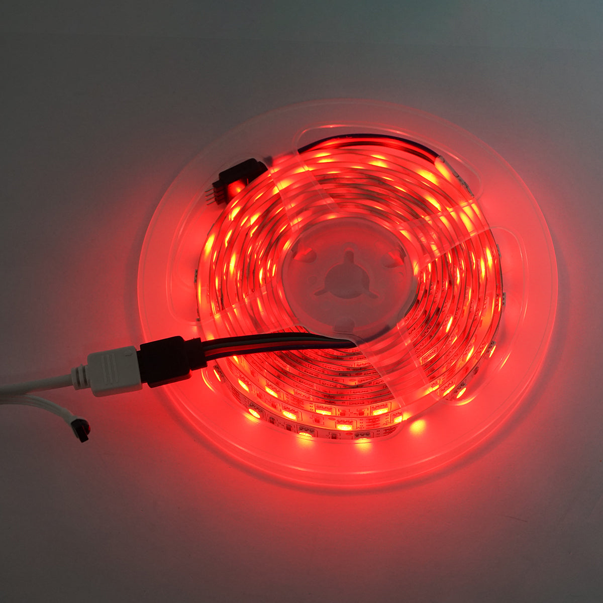 Striscia LED 5050 14,4W/m RGB, 12-220V rotolo 3m, 60 LED/m IP20 - immagine 2