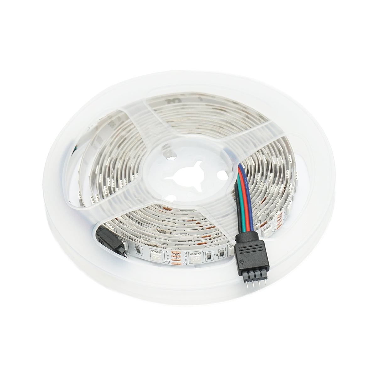 Striscia LED 5050 14,4W/m RGB, 12-220V rotolo 3m, 60 LED/m IP20 - immagine 5