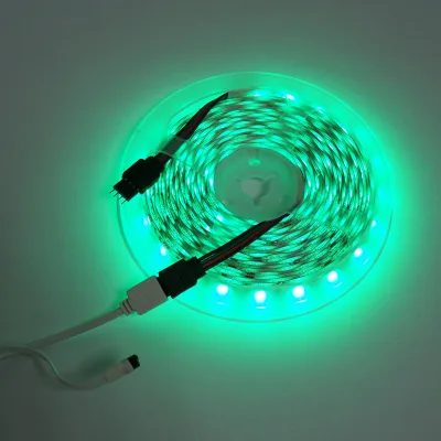 Striscia LED 5050 14,4W/m RGB, 12-220V rotolo 5m, 60 LED/m IP20 - immagine 2