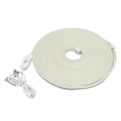 Striscia LED 6500K, 5V, USB, 5m IP65