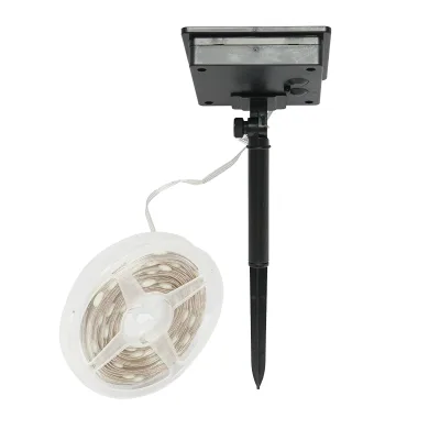 Striscia LED con pannello solare 5V, 10m, telecomando RGB+IC IP65 - immagine 4