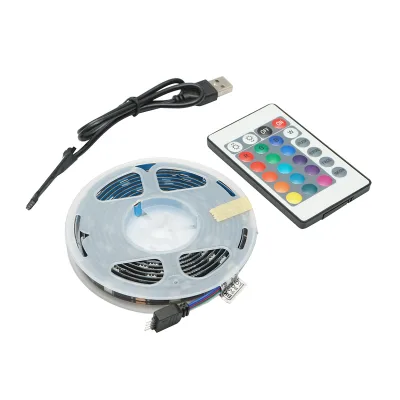Striscia LED con telecomando 5V, 2m, controllo vocale RGB IP20 - immagine 2