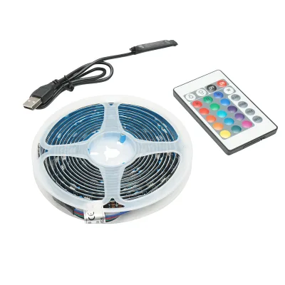 Striscia LED con telecomando 5V, 3m, controllo vocale RGB - immagine 2