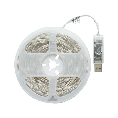 Striscia LED decorativa intelligente 2W/m 5V con telecomando, controllo musicale, bluetooth, applicazione USB, 10m RGB+IC IP68 - immagine 4