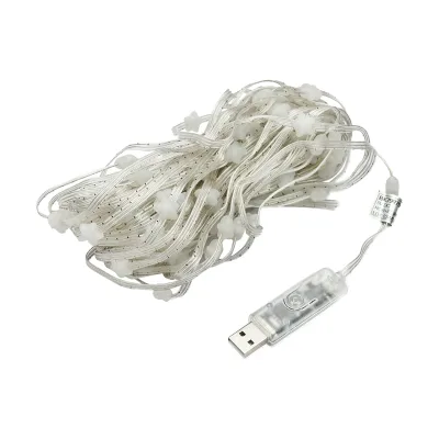 Striscia LED intelligente 2W/m 5V con telecomando, controllo musicale, bluetooth, applicazione USB, 10m RGB+IC IP68 - immagine 4