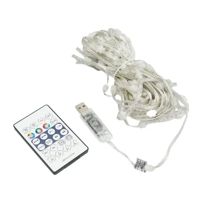 Striscia LED intelligente 2W/m 5V con telecomando, controllo musicale, bluetooth, applicazione USB, 10m RGB+IC IP68 - immagine 2