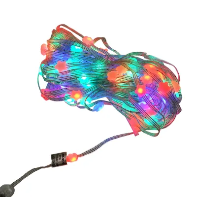 Striscia LED intelligente 2W/m 5V con telecomando, controllo musicale, bluetooth, applicazione USB, 10m RGB+IC IP68 - immagine 3