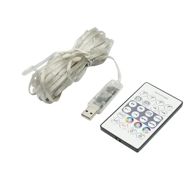Striscia LED intelligente 2W/m 5V con telecomando, controllo musicale, bluetooth, applicazione USB, 10m RGB+IC IP68 - immagine 2